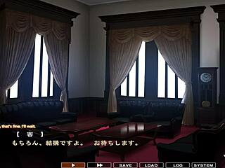 Crossdressing maid Hozuki in a porn game scene 2 in English