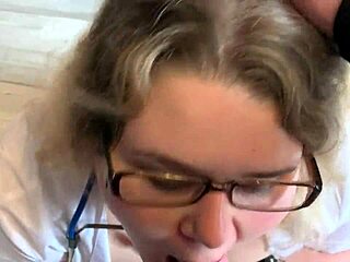 Chubby nurse gets punished and creampied in a hospital room