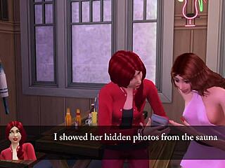 Beautiful wife Maggie in hot action in The Sims 4