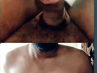 Gay Tamil man with big boobs gets a handjob