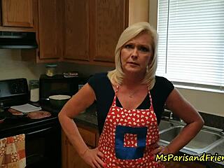 Hot cougar goes wild in this amateur porn video