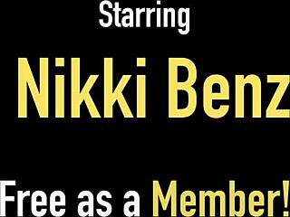 Beautiful adult film actress Nikki Benz has a great set of natural breasts and enjoys oral sex