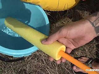 Skinny teen gets hardcore sex in the woods from a stranger