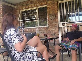 Outdoor fun with my neighbor's wife ends in a creampie