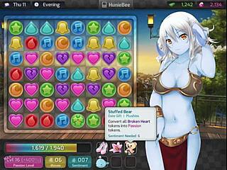Huniepop walkthrough with a beautiful girl gamer