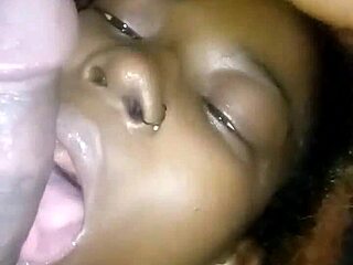 Tinder thot gets sloppy and facials in this amateur video