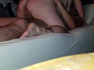 Married couple has hot sex with spanking