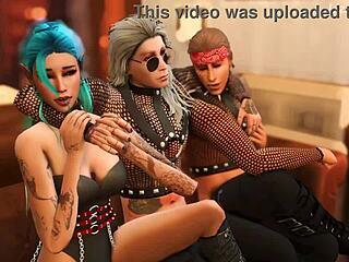 Rockstar Astarion and Halsin's wild threesome in HD