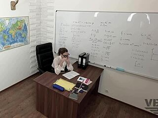 Cum in classroom: Big dick amateur's erotic solo performance