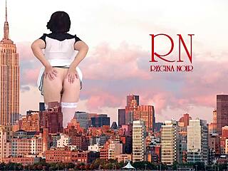 Tall beauty flaunts it all in tight clothes and lingerie