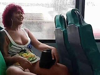 Solo girl’s daring outing on a public bus ends up in a self-pleasure spectacle