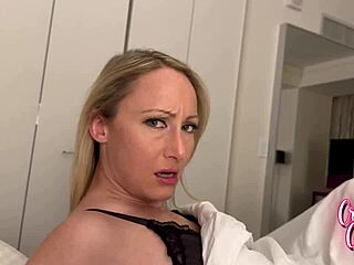 Stepmother seduces me in the hotel room during a weekend getaway