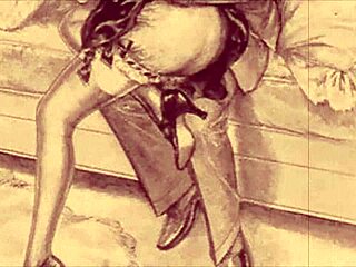 Hairy anime erotic art from the past