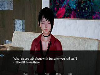 Adult visual novel walkthrough: My new family 208