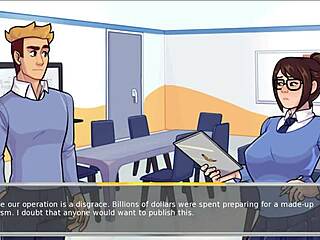 3D cartoon of Mercy getting anal from her doctor