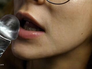 POV redhead gets a mind-blowing blowjob from a Latina babe