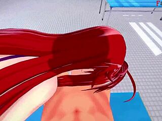 Rias Gremory's bathroom bikini scene in DxD NTR madness