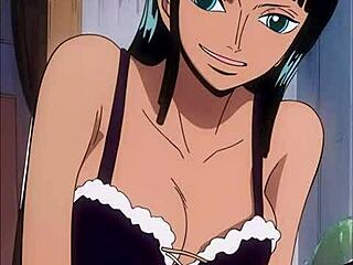 Nico Robin hentai part 4: jerk off encouragement