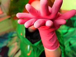 Kinky latex gloves and domination in a fetish video
