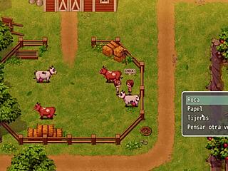 Hentai game with country girl and lesbian scene