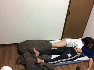 A couple engages in kinky sex in the bedroom while a friend is away playing video games