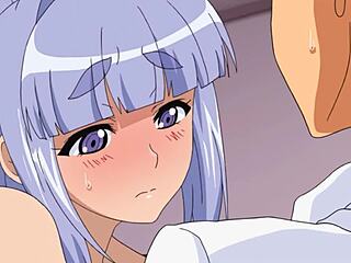 Masturbating to the hottest anime porn with a MILF next door