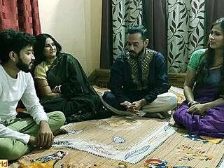 Hot Indian bhabhi swaps wives for wild anal sex session