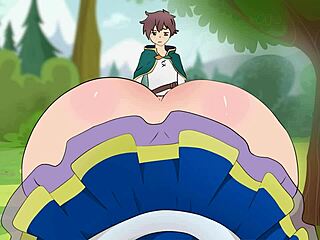 Housewife Aqua's short skirt sparks seduction in MILF parody