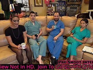 Canadian doc performs a gyno exam on Channy in Florida