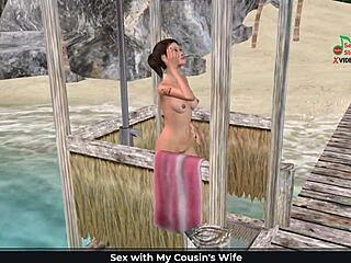 Animated 3D porn video of a cute girl's sexy poses