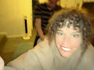 Stepmother seduces stepsons in the bathroom of a gas station