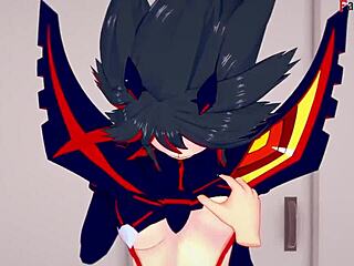 Ryuko Matoi in hardcore free POV hentai anime