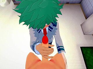 Gay Japanese trio's wild bathroom scene in My Hero Academia