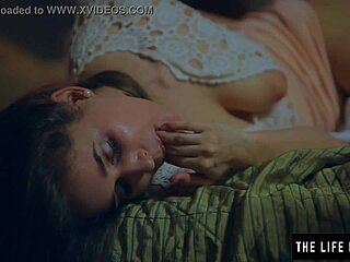 Russian MILF's self-pleasure journey with puffy nipples and hard nipples