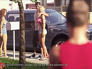 A wife and stepmother missing scenes 23: A spicy animeblonde experience