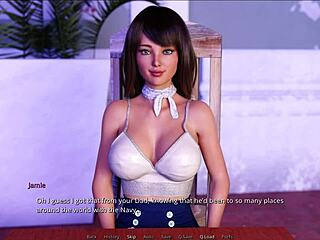 Visual novel walkthrough with anime-style illustrations for Sunshine love 27