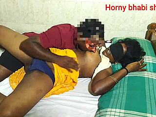 Sexy Indian bhabi moans hardcore sex with friend's help