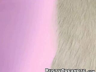 Beautiful woman with great assets gets hard and fast sex