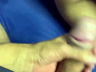 This is a homemade video of a femdom massage that turns into a wild sex session