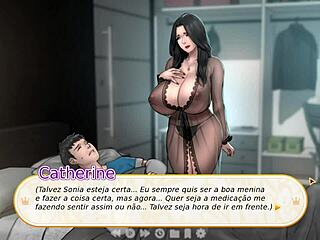 Young beauty gets some anal sex with her aunt’s big tits