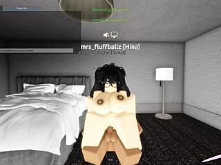 Big boobs and a tight ass get pounded in Roblox porn