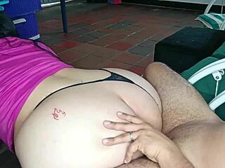 Chubby webcam girl takes a break to sit on a hard cock