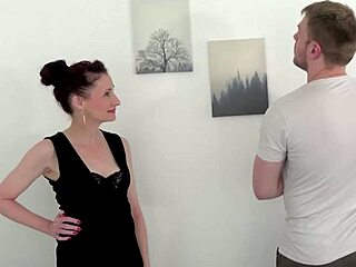 1 on 1 sex with an older man and a MILF in a hot scene