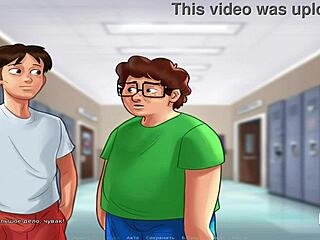 Get some big boob action in Summertime Saga visual novel