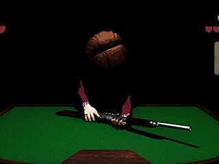 3D cartoon with a curvy girl giving blowbang and X roulette