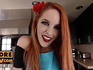 Amarna Miller's hot and steamy POV experience with a European MILF
