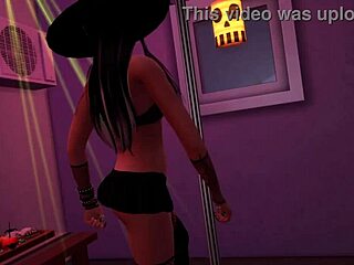 Jozie Dark's Halloween tease - a porn video in The Sims 4 with Wicked Whims