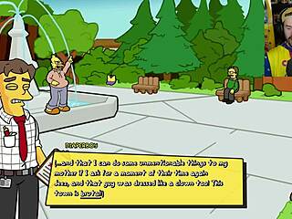 The Simpsons game in which the mansion of Mr. Burns is burned down