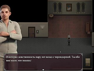 Beautiful anime game with anal sex and big tits