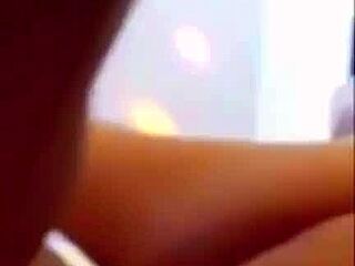 An amateur video of a wife who is angry with her husband because of his friend